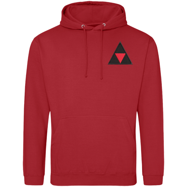 3 UK Div Red Hoodie