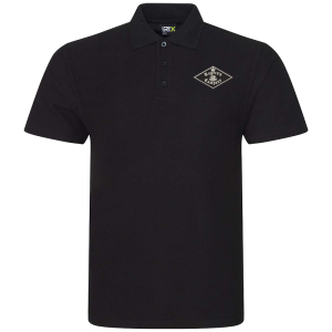30 Battery CR Black Polo Shirt