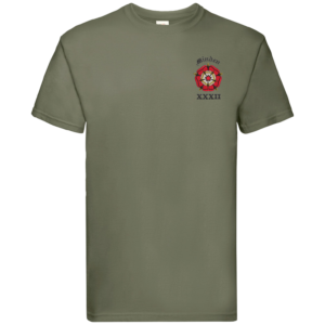 32 Battery Classic Olive Premium Cotton T-Shirt