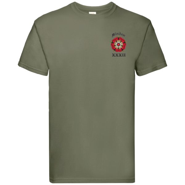 32 Battery Classic Olive Premium Cotton T-Shirt