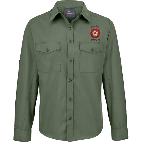 32 Battery Dark Cedar Green Outdoor Shirt