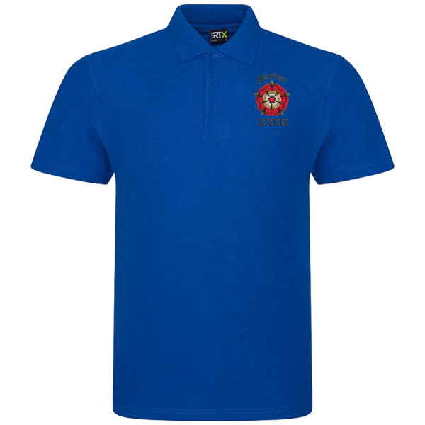 32 Battery Royal Blue Polo Shirt