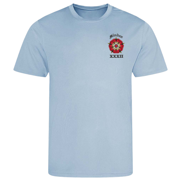 32 Battery Sky Blue Performance T-Shirt