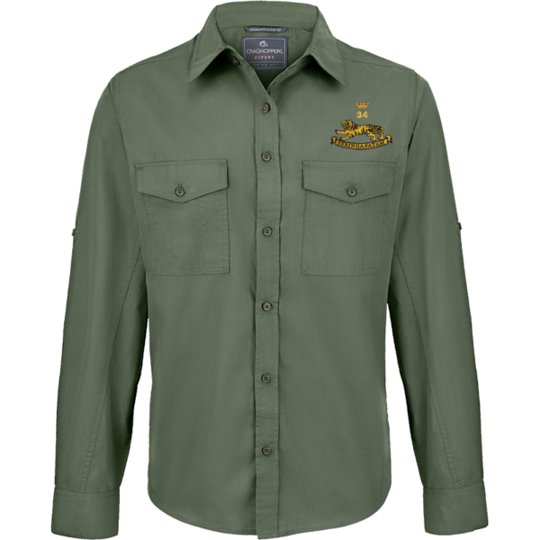 34 Battery Dark Cedar Green Outdoor Shirt