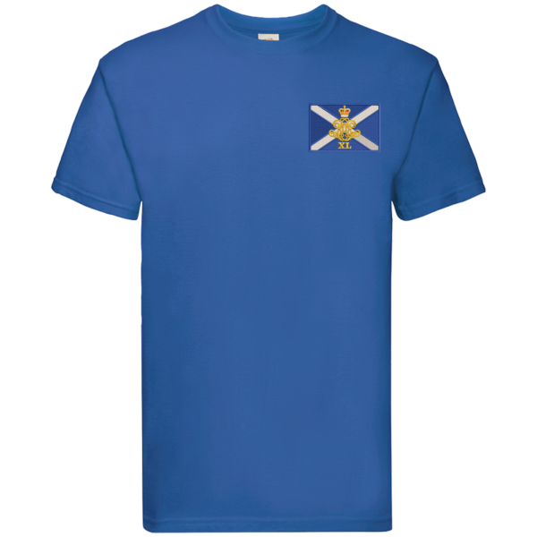 40 Regt Royal Blue Premium Cotton T-Shirt