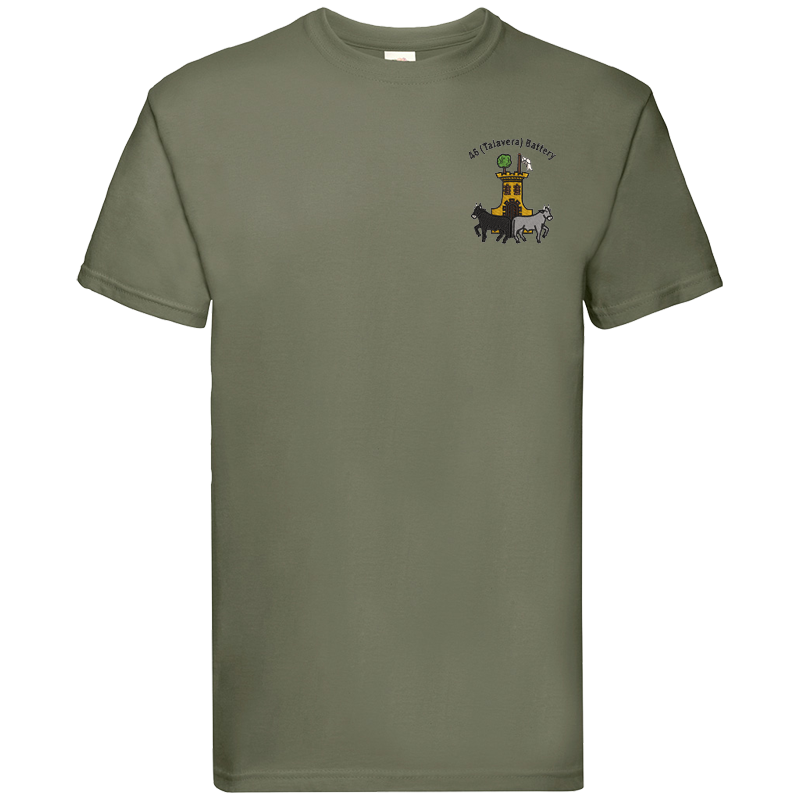 46 Battery Classic Olive Premium Cotton T-Shirt