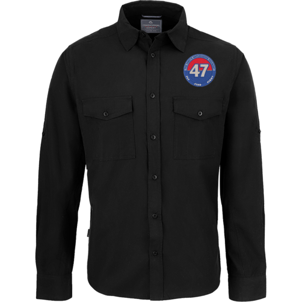 47 RA Regt Circle Black Outdoor Shirt