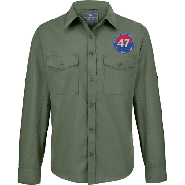 47 RA Regt Circle Dark Cedar Green Outdoor Shirt