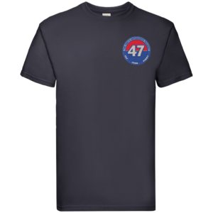 47 RA Regt Circle Deep Navy Premium Cotton T-Shirt