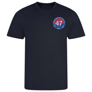 47 RA Regt Circle French Navy Performance T-Shirt