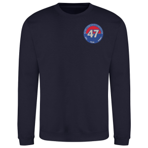 47 RA Regt Circle New French Navy Sweatshirt