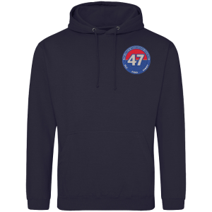 47 Ra Regt Circle French Navy Hoodie