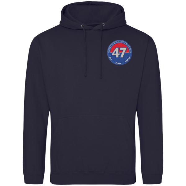 47 Ra Regt Circle French Navy Hoodie