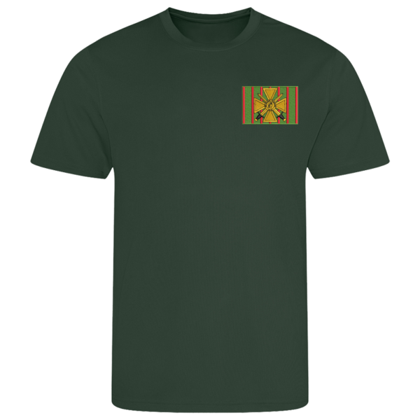 5 Battery Bottle Green Performance T-Shirt