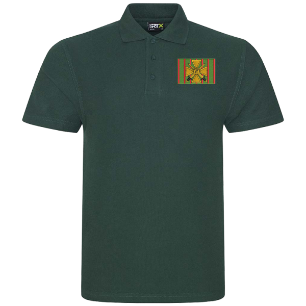 5 Battery Bottle Green Polo Shirt