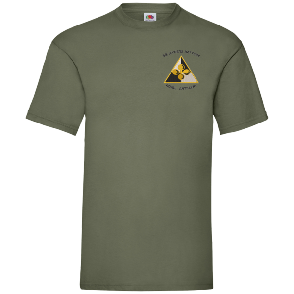 58 Battery BT Classic Olive Value T-Shirt