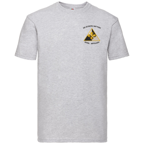 58 Battery BT Heather Grey Premium Cotton T-Shirt