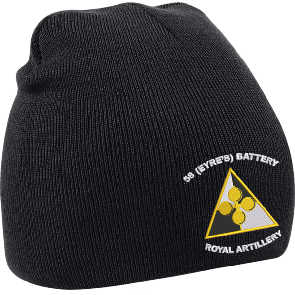 58 Battery WT Black Beanie