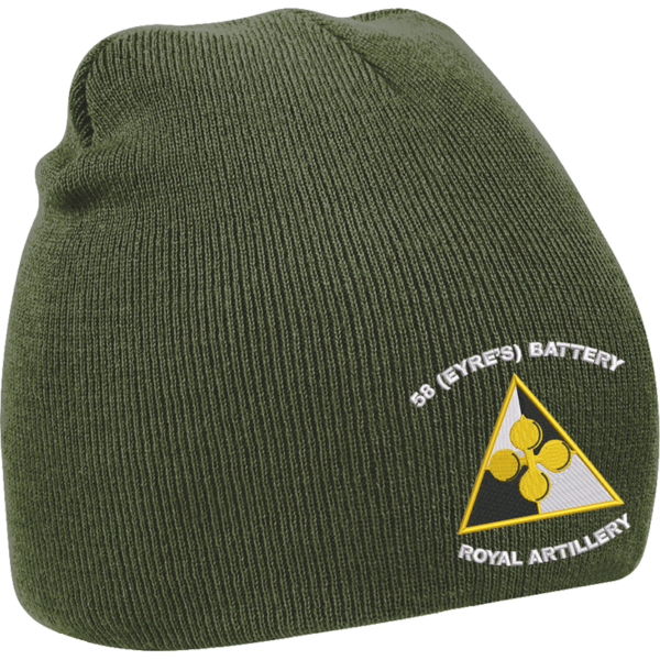 58 Battery WT Olive Green Beanie