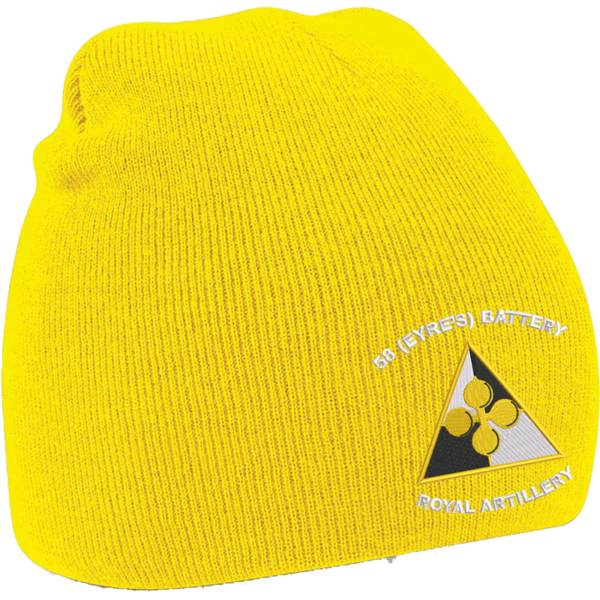 58 Battery WT Yellow Beanie
