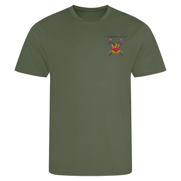 71 (Yeomanry) Sig Regt Earthy Green Performance T-Shirt