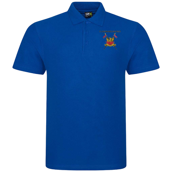 71 (Yeomanry) Sig Regt Royal Blue Polo Shirt