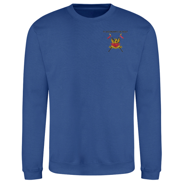 71 (Yeomanry) Sig Regt Royal Blue Sweatshirt