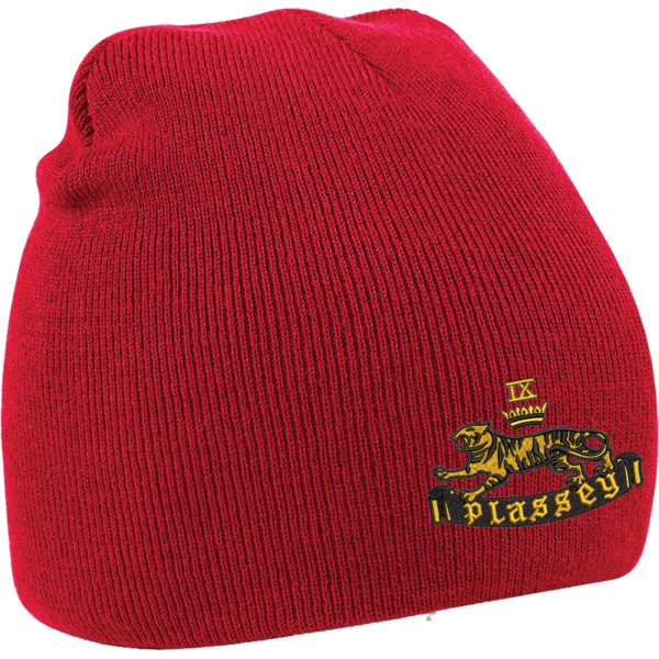 9 Battery Classic Red Beanie