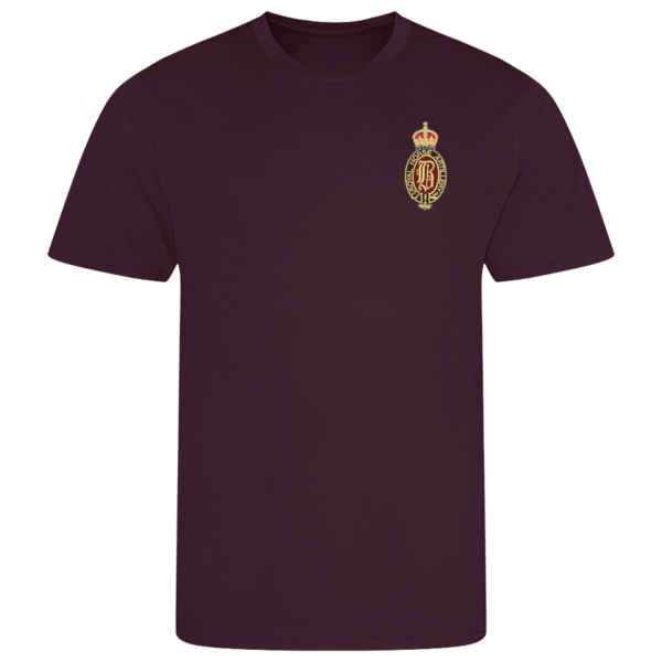 B Battery CR Burgundy Performance T-Shirt