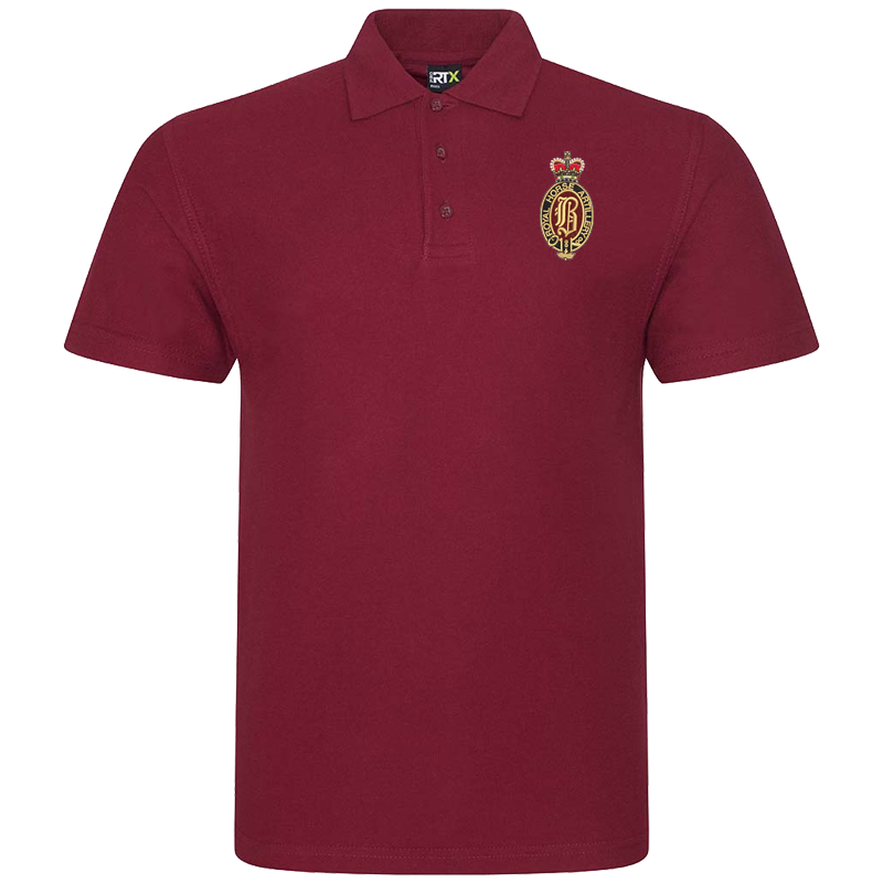 B Battery ER Burgundy Polo Shirt