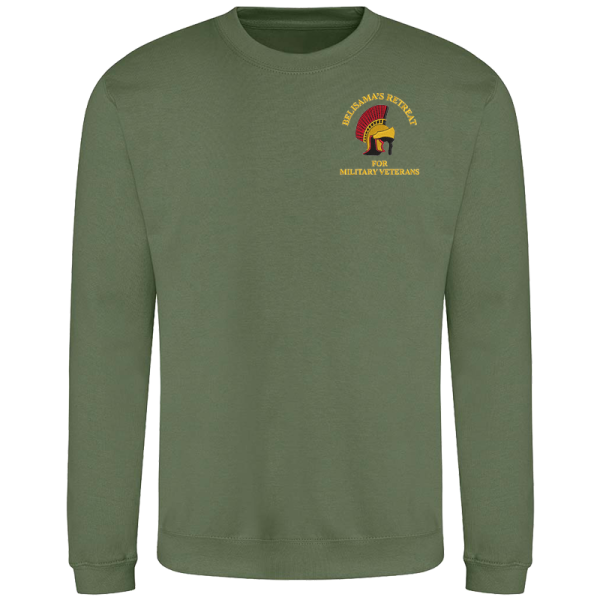 Belisamas Retreat Earthy Green Sweatshirt