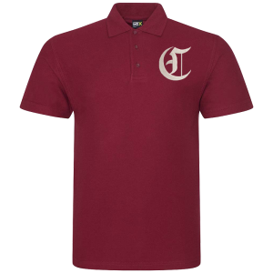C Battery Burgundy Polo Shirt