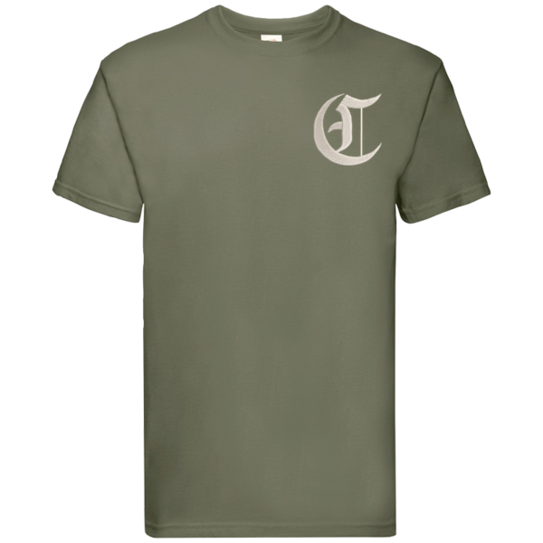 C Battery Classic Olive Premium Cotton T-Shirt