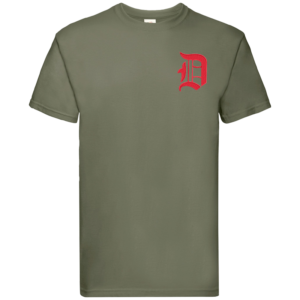 D Battery Classic Olive Premium Cotton T-Shirt