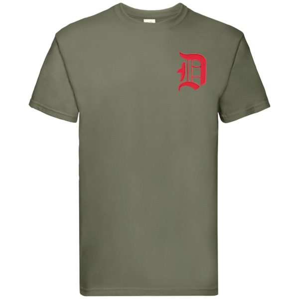 D Battery Classic Olive Premium Cotton T-Shirt