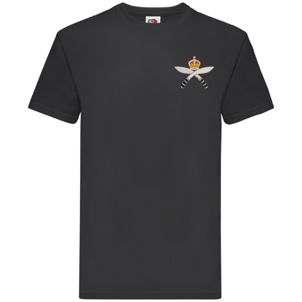 Gurkha Rifles CR Black Premium Cotton T-Shirt