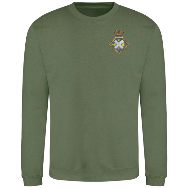 HMS Caledonia Earthy Green Sweatshirt