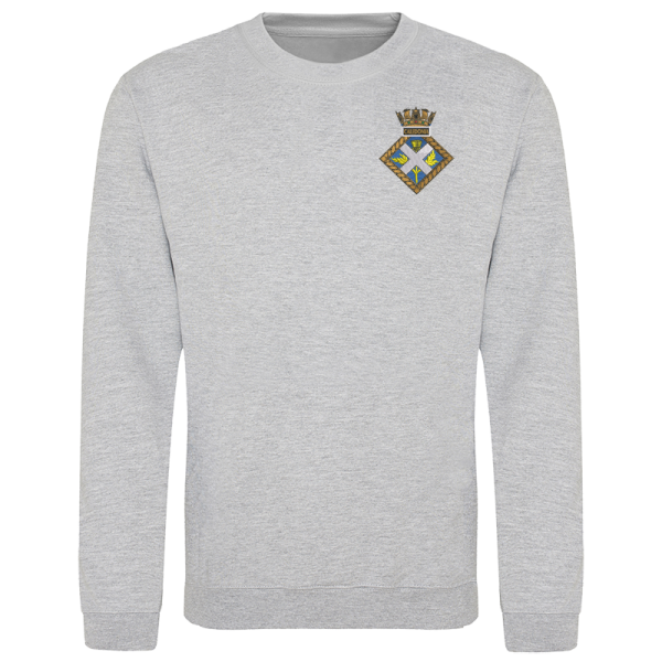 HMS Caledonia Heather Grey Sweatshirt