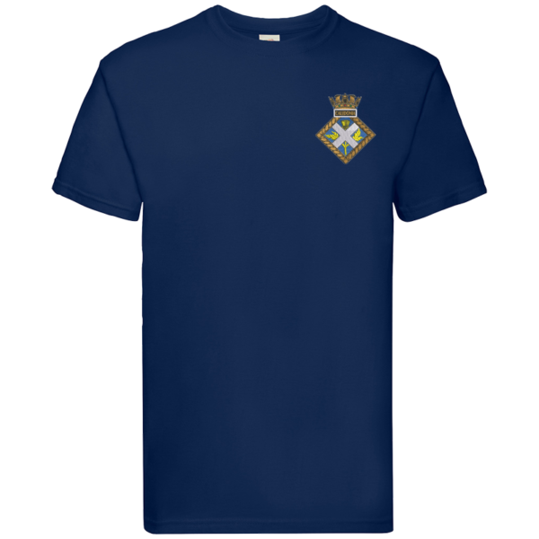 HMS Caledonia Navy Premium Cotton T-Shirt