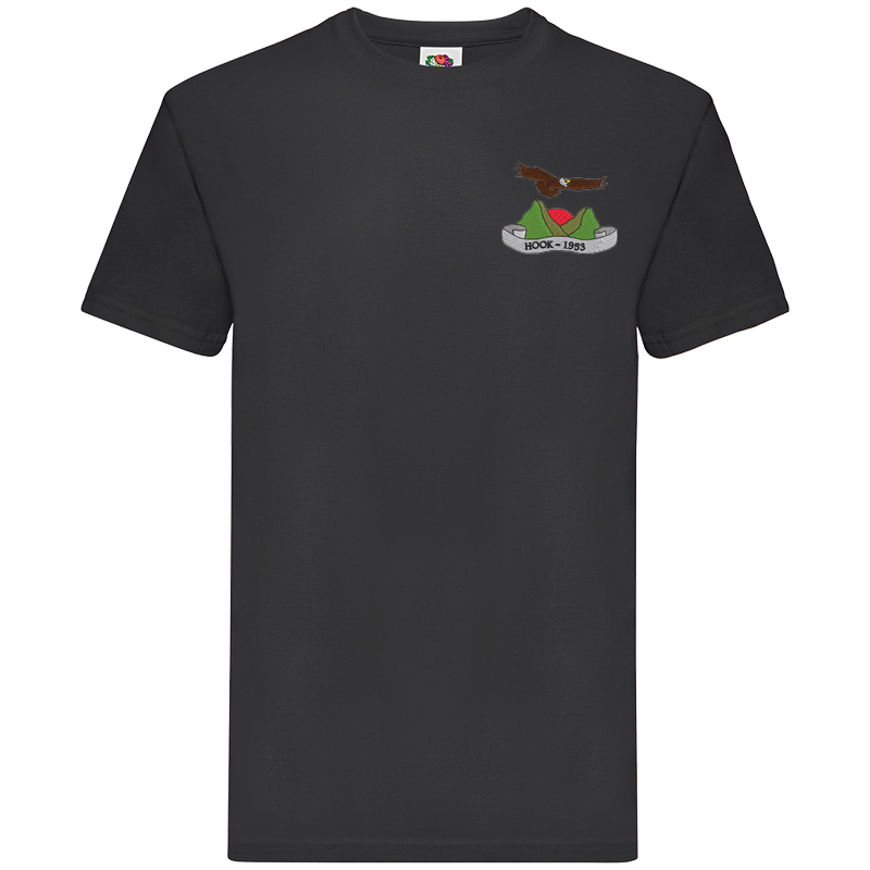 Hook Troop Black Premium Cotton T-Shirt