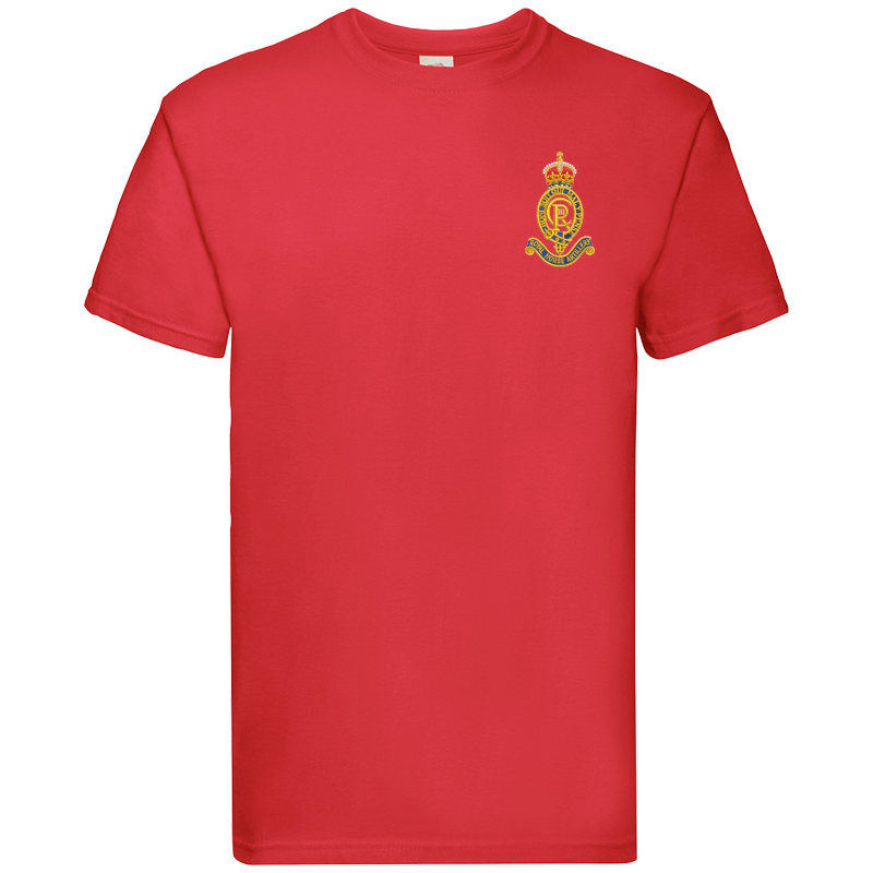 Kings Troop CR Embroidered Badge for Clothing - Copy Red Premium Cotton T-Shirt