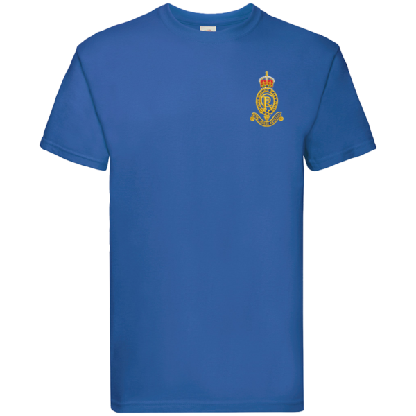 Kings Troop CR Embroidered Badge for Clothing - Copy Royal Blue Premium Cotton T-Shirt