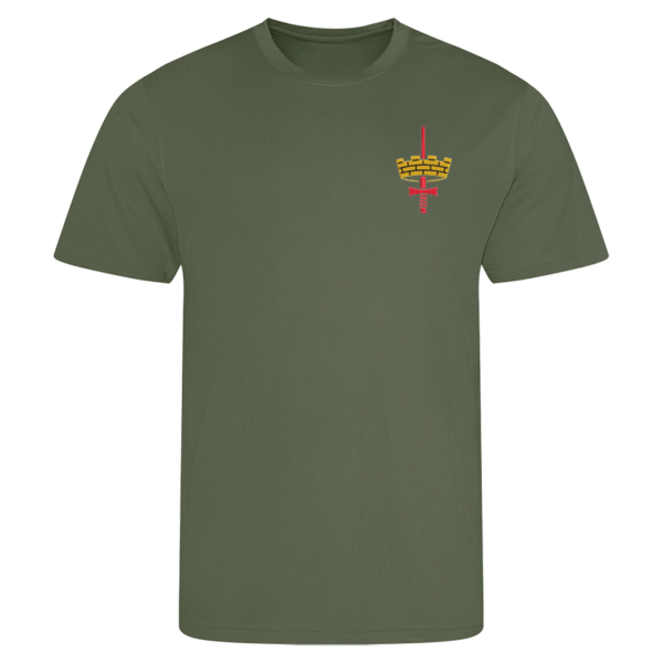 London District Earthy Green Performance T-Shirt