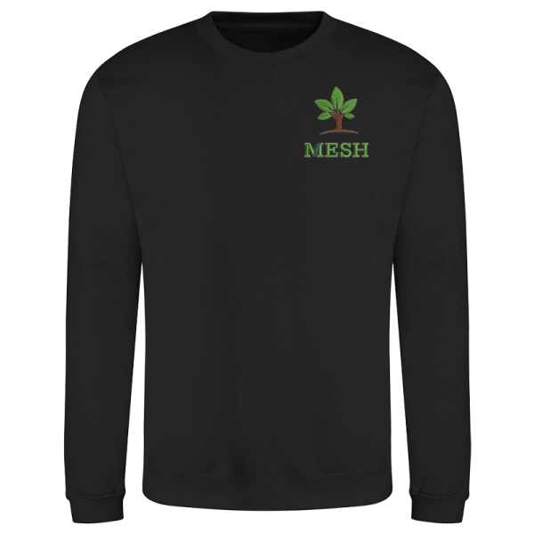 MESH Black Sweatshirt