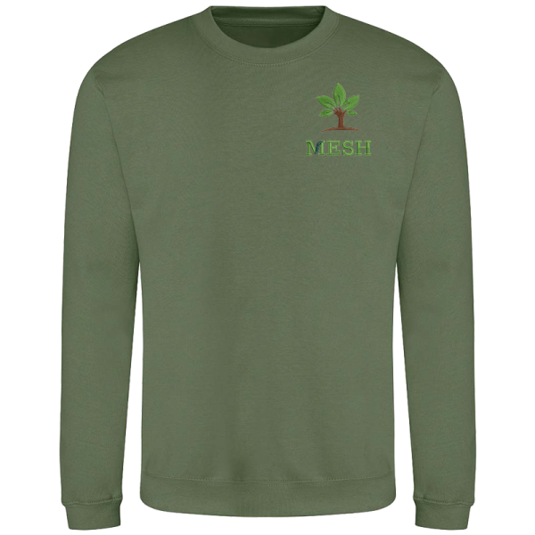 MESH Earthy Green Sweatshirt
