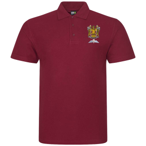 N Battery AA Burgundy Polo Shirt