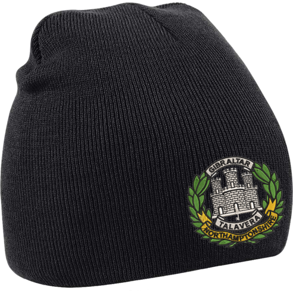 Northamptonshire Regt Black Beanie