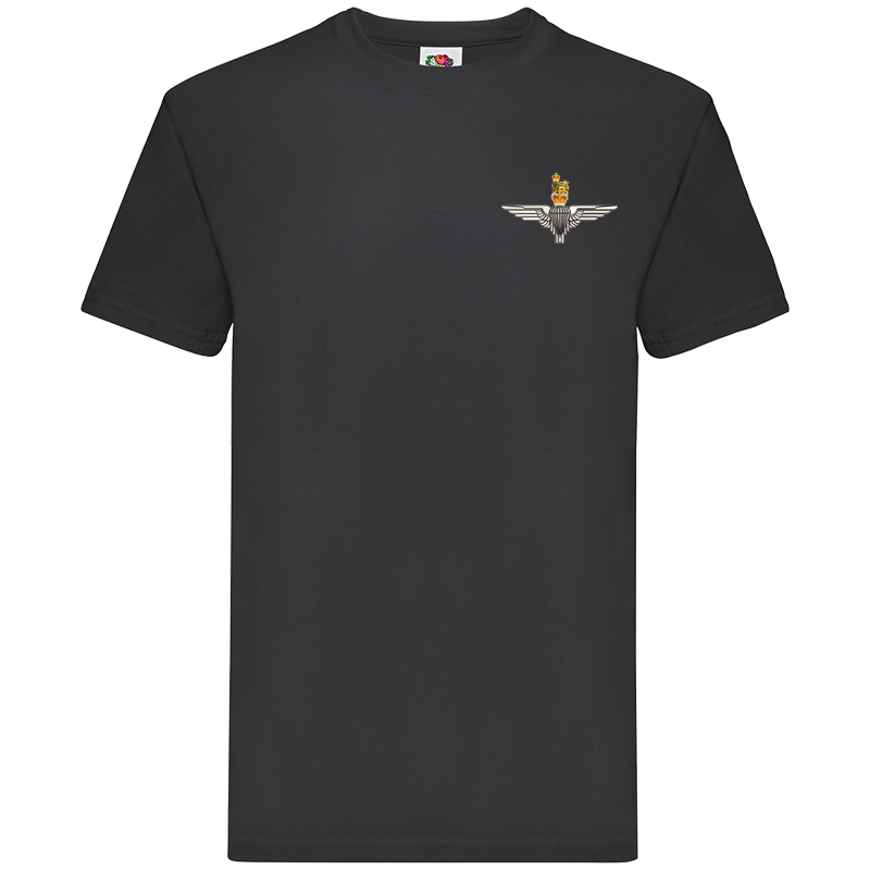 Para Regt ER Black Premium Cotton T-Shirt