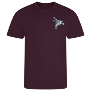 Peggy Burgundy Performance T-Shirt
