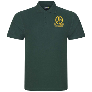 Q Battery Bottle Green Polo Shirt